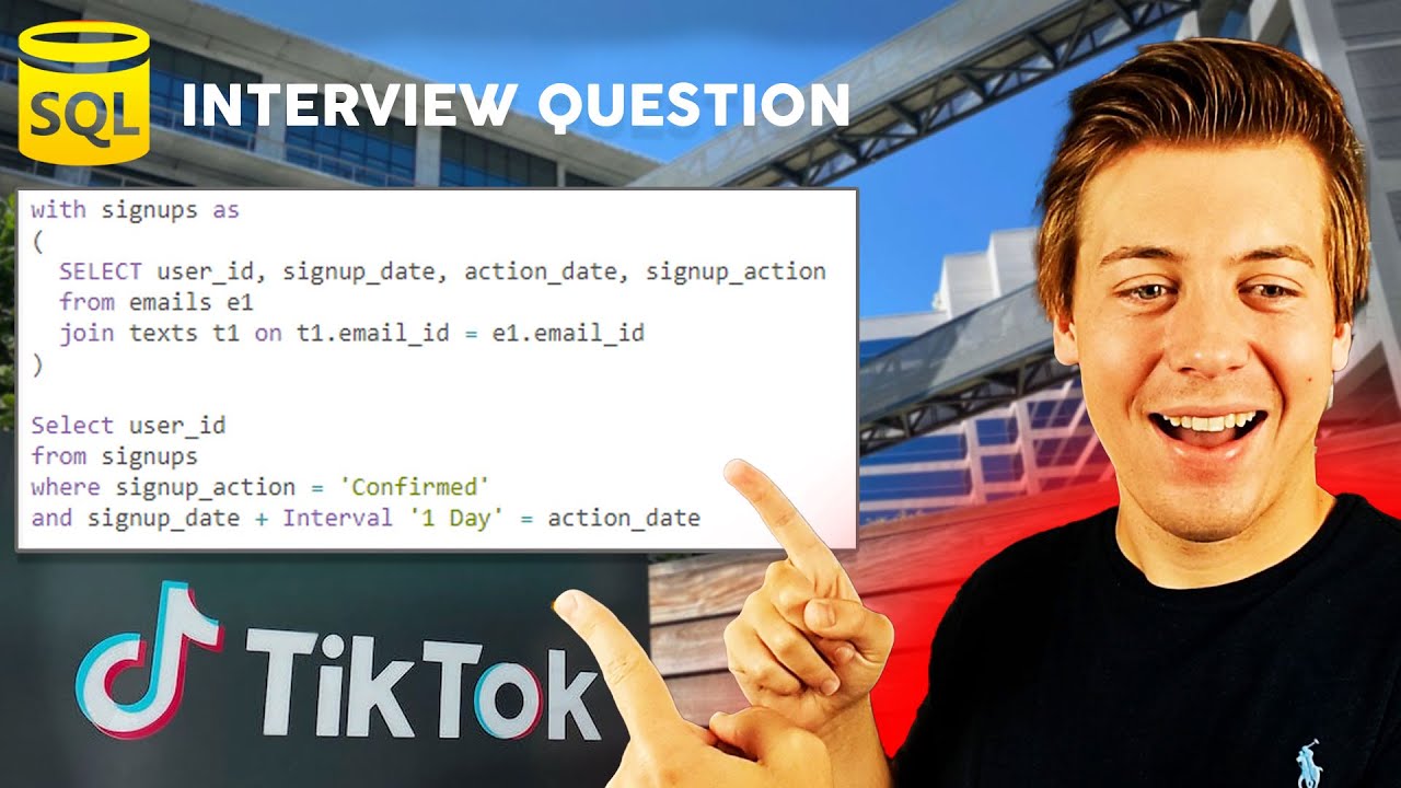 Solving REAL TikTok SQL Interview Questions