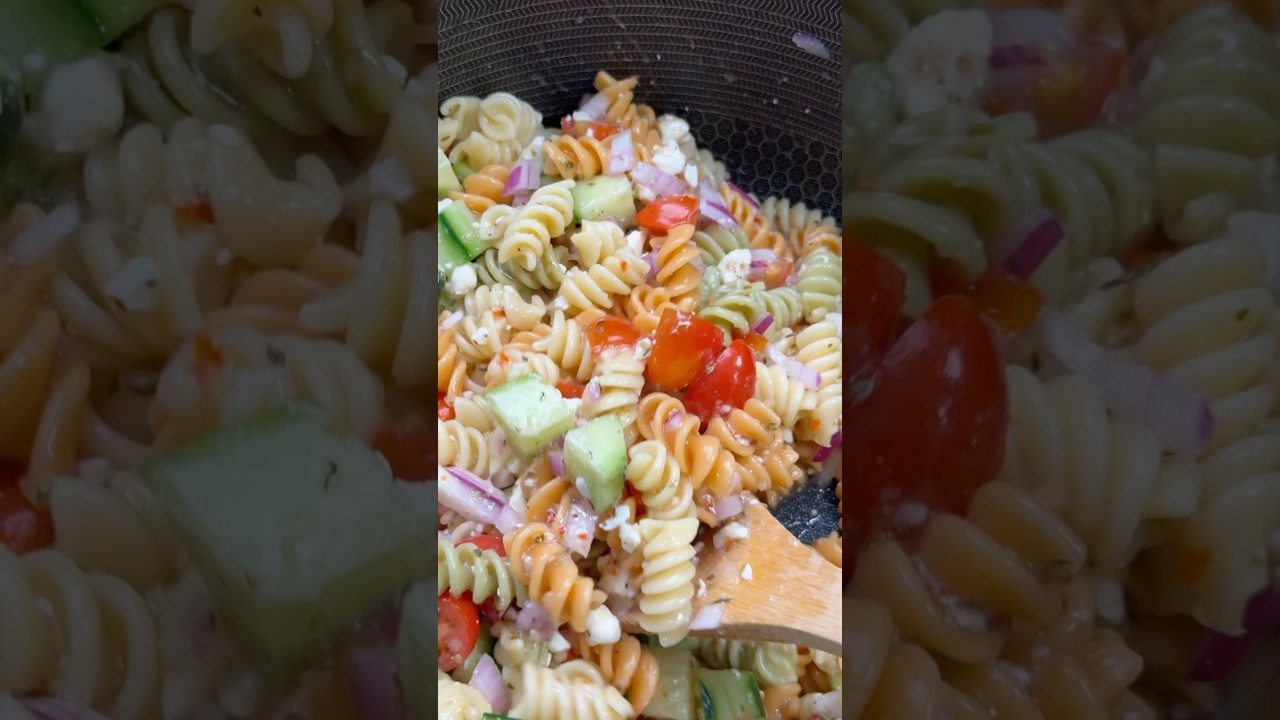 The Ultimate Pasta Salad 🥗For Any Celebration  🎉  Here&rsquo;s How! ✅ #pastasalad #salad #bbq