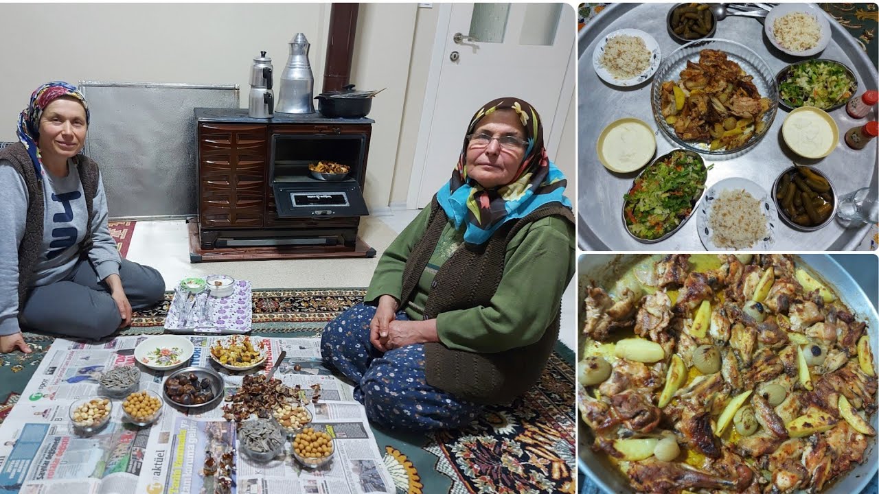 FIRINDA BOL PATATES SOĞANLI TAVUK🍗🧅 BUGÜNDE HAZIRA KONDUK✅ AKŞAM ÇAYIMIZ🫖