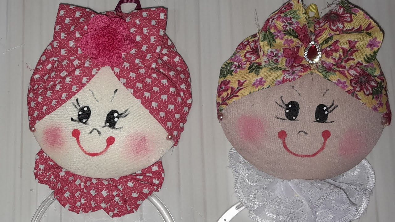 #Diy Reciclando CDS faça esse lindo porta toalha boneca de fuxico. @taniamultiarts