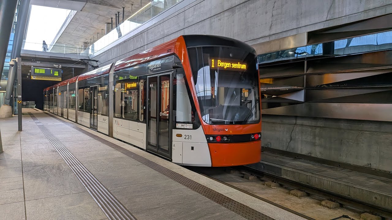 0182 - Bergen Airport to Bergen City via light rail
