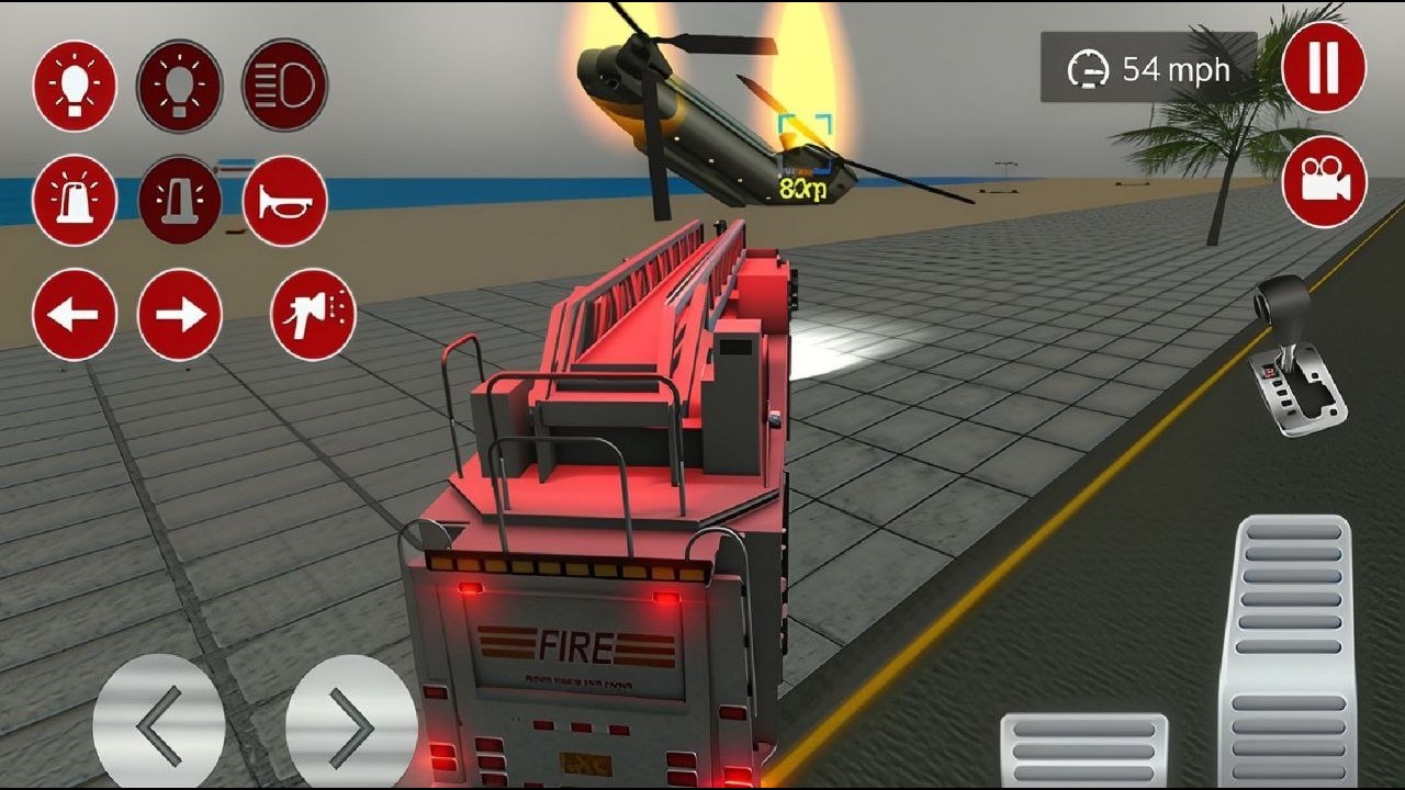 Fire Truck City Rescue Simulator - 911 US Emergency Fire Truck Driving 3D - Android Gameplay