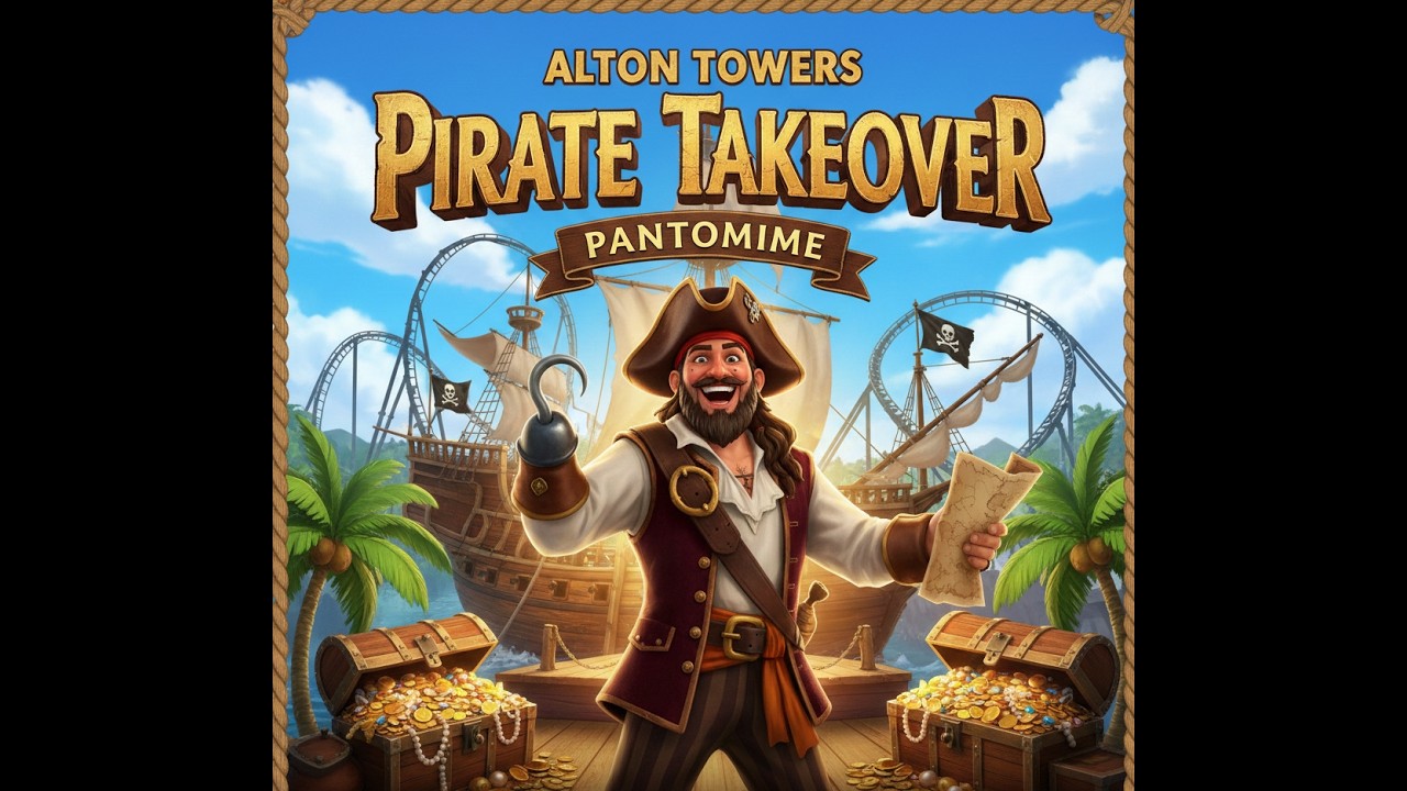 alton towers pirate take over show panto 4k