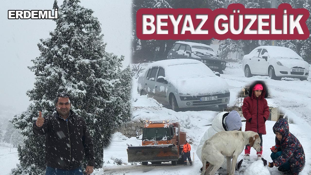 ERDEMLİ’DE YAYLALAR BEYAZA BÜRÜNDÜ