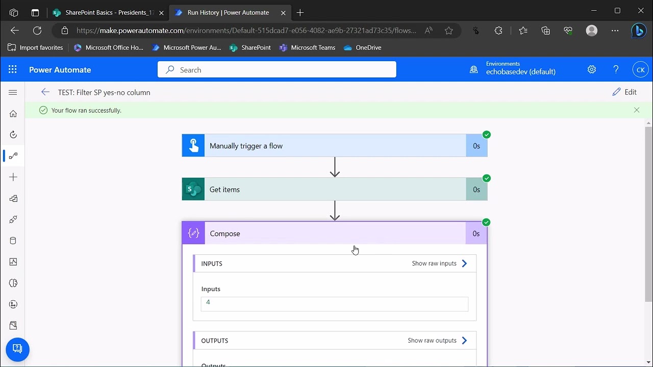 Odata filter on SharePoint yes/no column in Power Automate