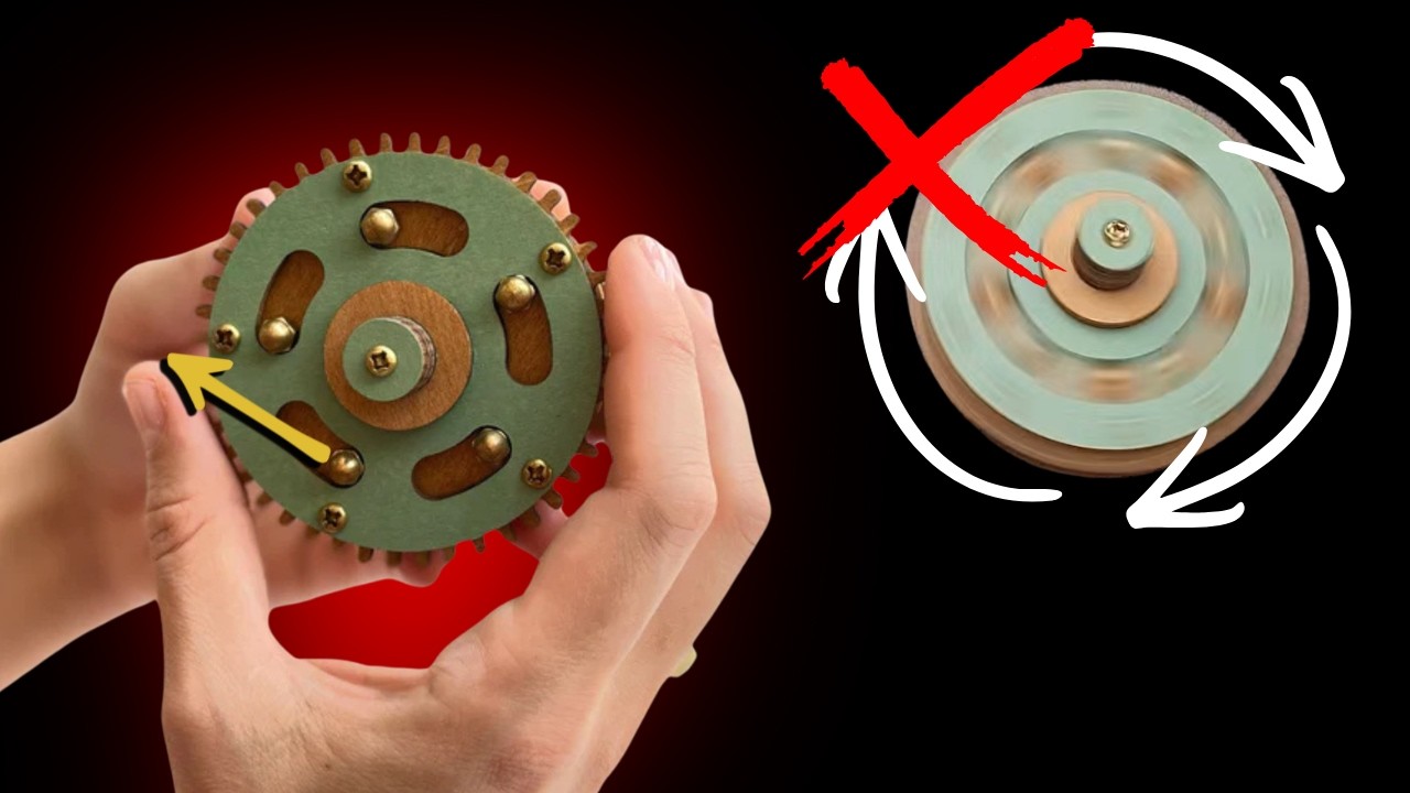 Spinning Won't Work! Archimedes Gear Puzzle Solution