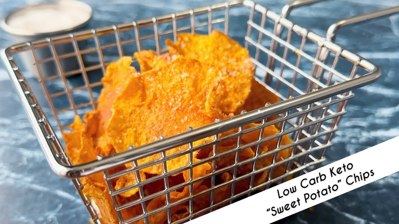 🍠 How to make low carb &ldquo;sweet potato&rdquo; chips | Keto friendly
