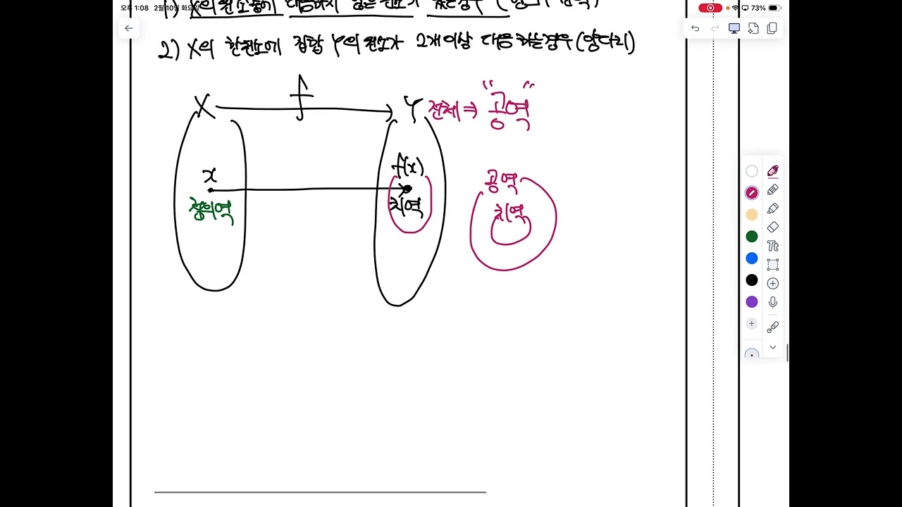 공통수학2 13차시(함수 개념설명)
