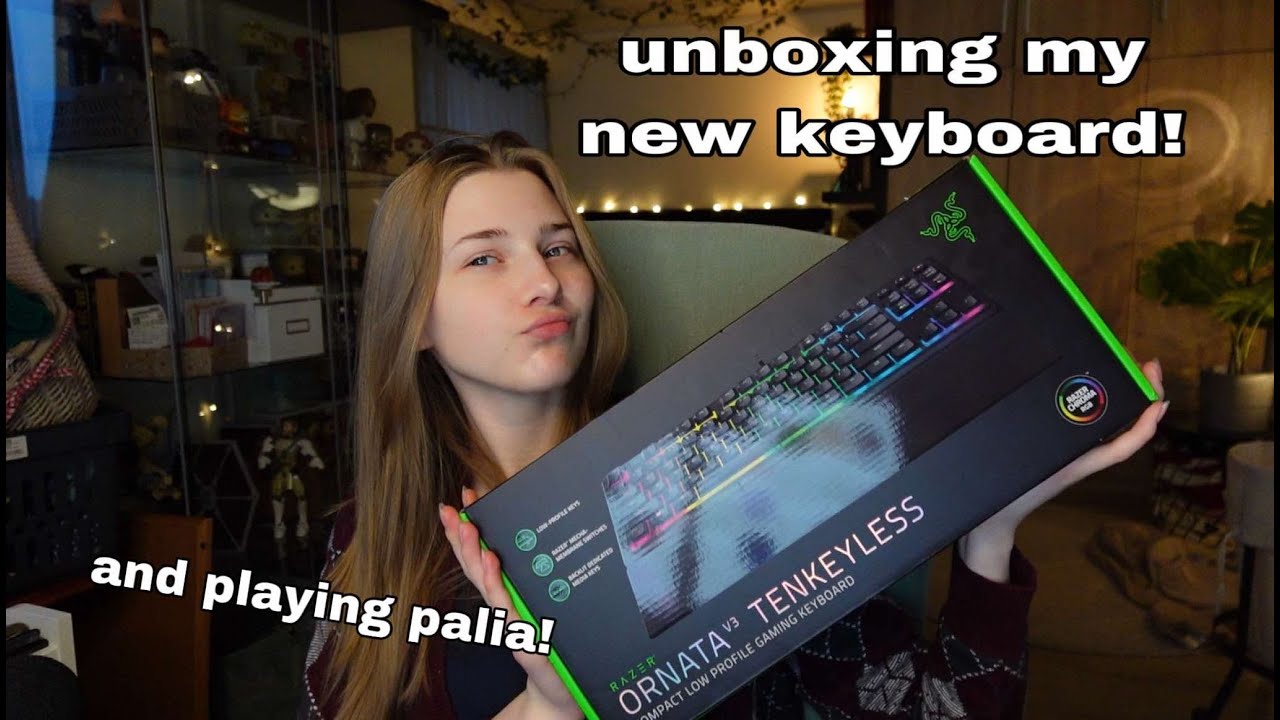 Unboxing my new kayboard and playing palia! + new camera!! 📸🎮