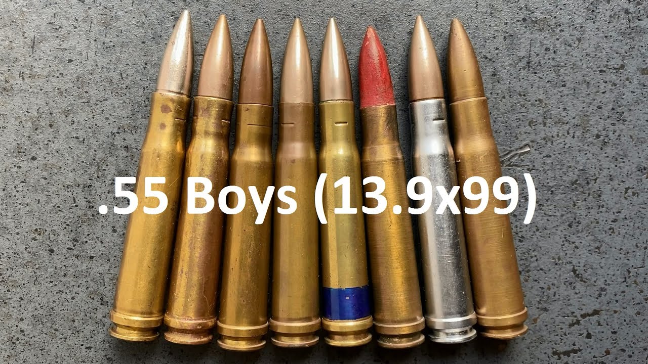 .55 Boys (13.9x99) для Boys Anti-Tank Rifle (W1,W2, tracer, aluminium core, canadian W2 etc.)