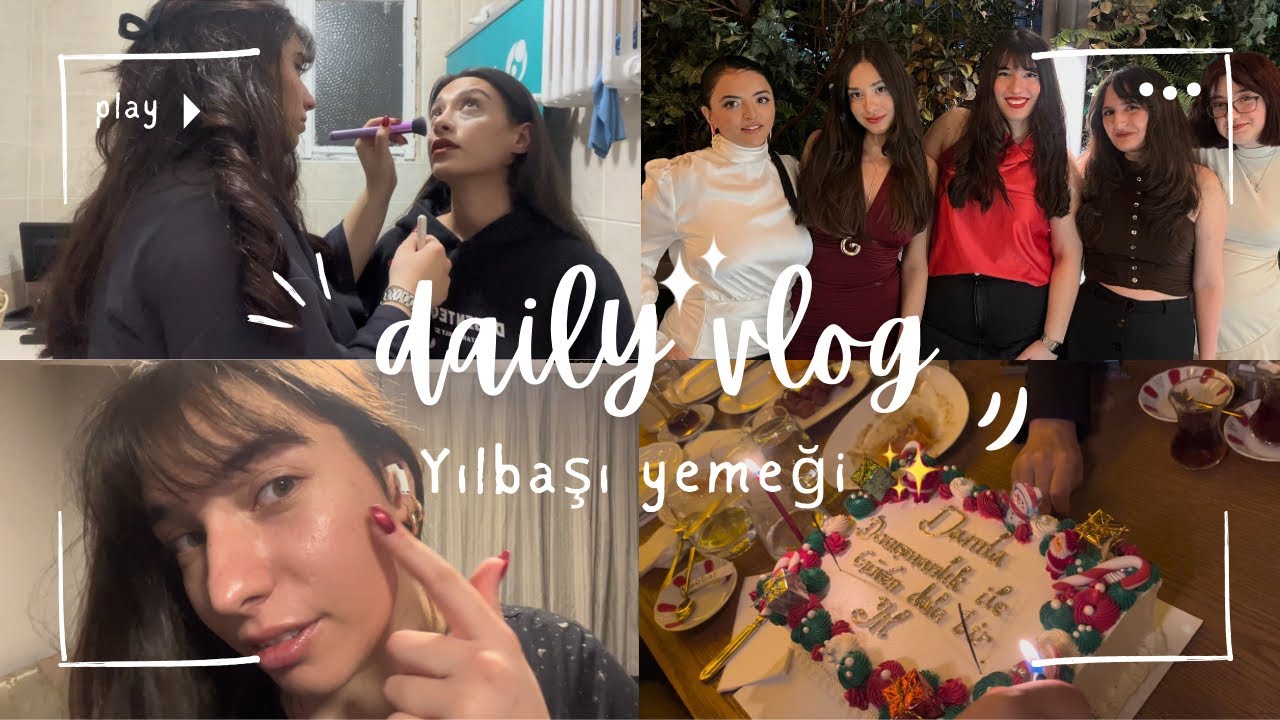 Yılbaşı Yemeği & 4 kız ofiste hazırlık 🙂‍↔️ 