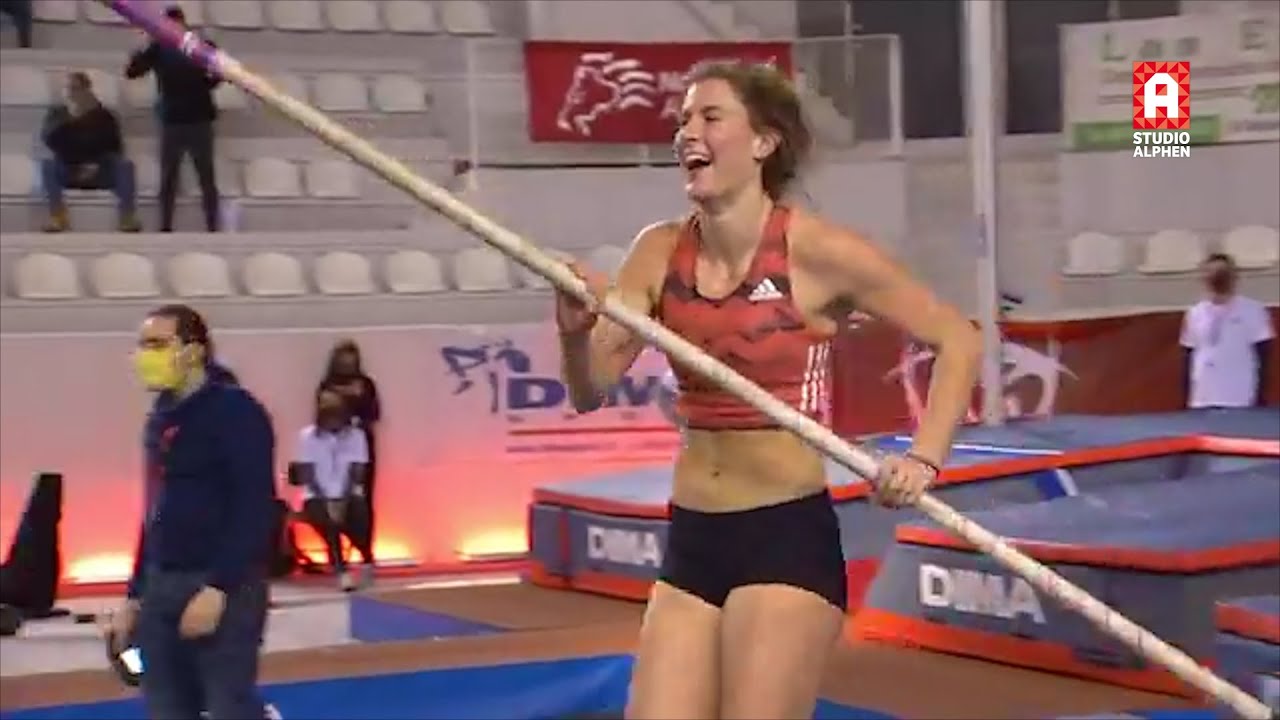 Femke Pluim verbreekt eigen Nederlands record polsstokhoogspringen