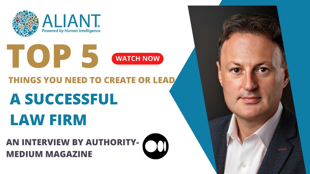 Jacob Stein Interview with Medium On 5 Things You Need To Create Or Lead A Successful  Law Firm