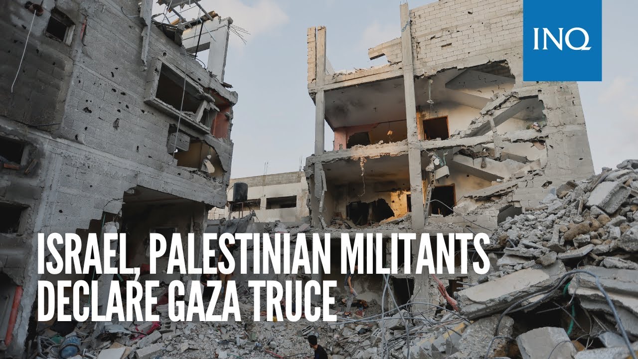 Israel, Palestinian militants declare Gaza truce