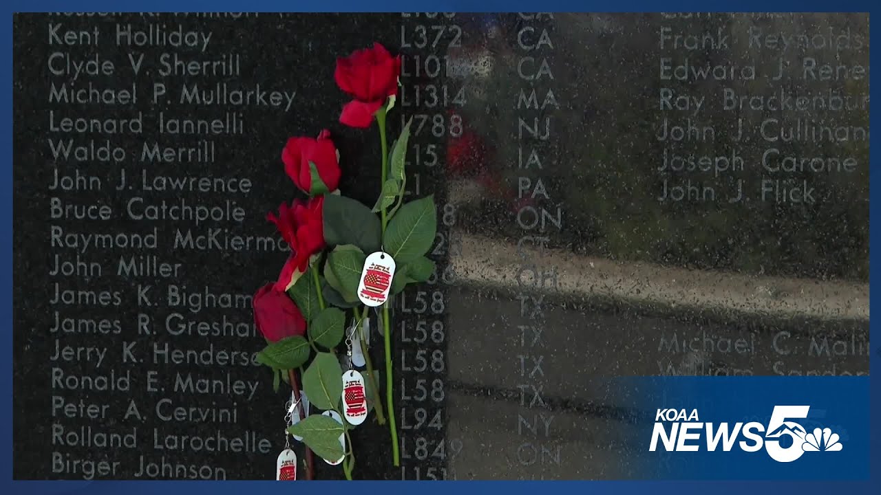 Families gather early at Fallen Firefighter Memorial Wall in Colorado Springs