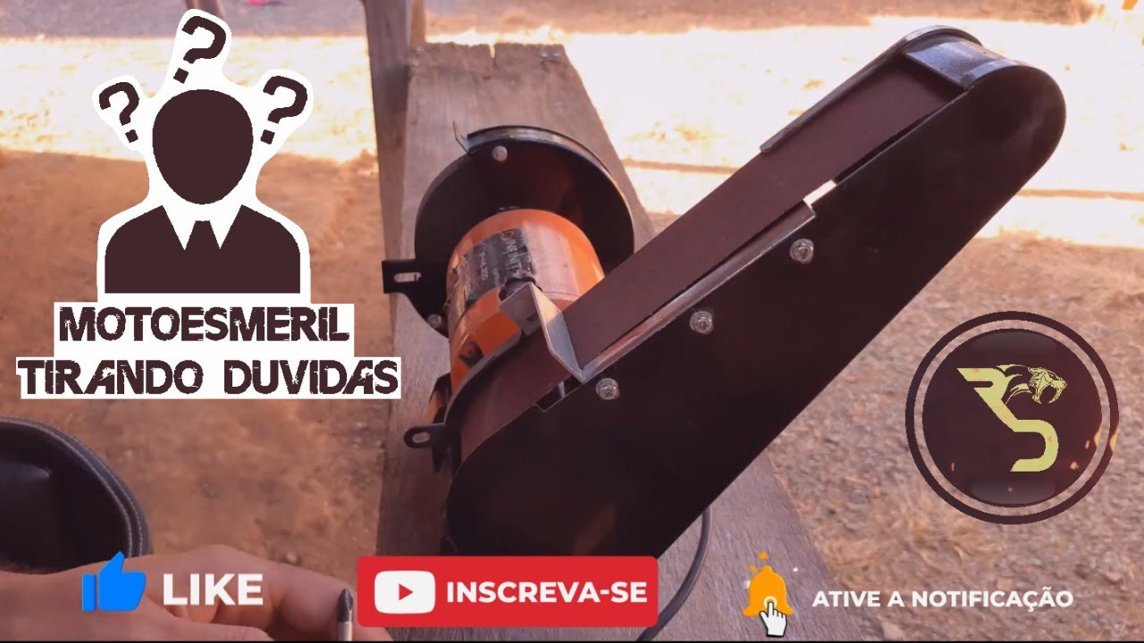 MOTOESMERIL COM LIXADEIRA TIRANDO DÚVIDAS