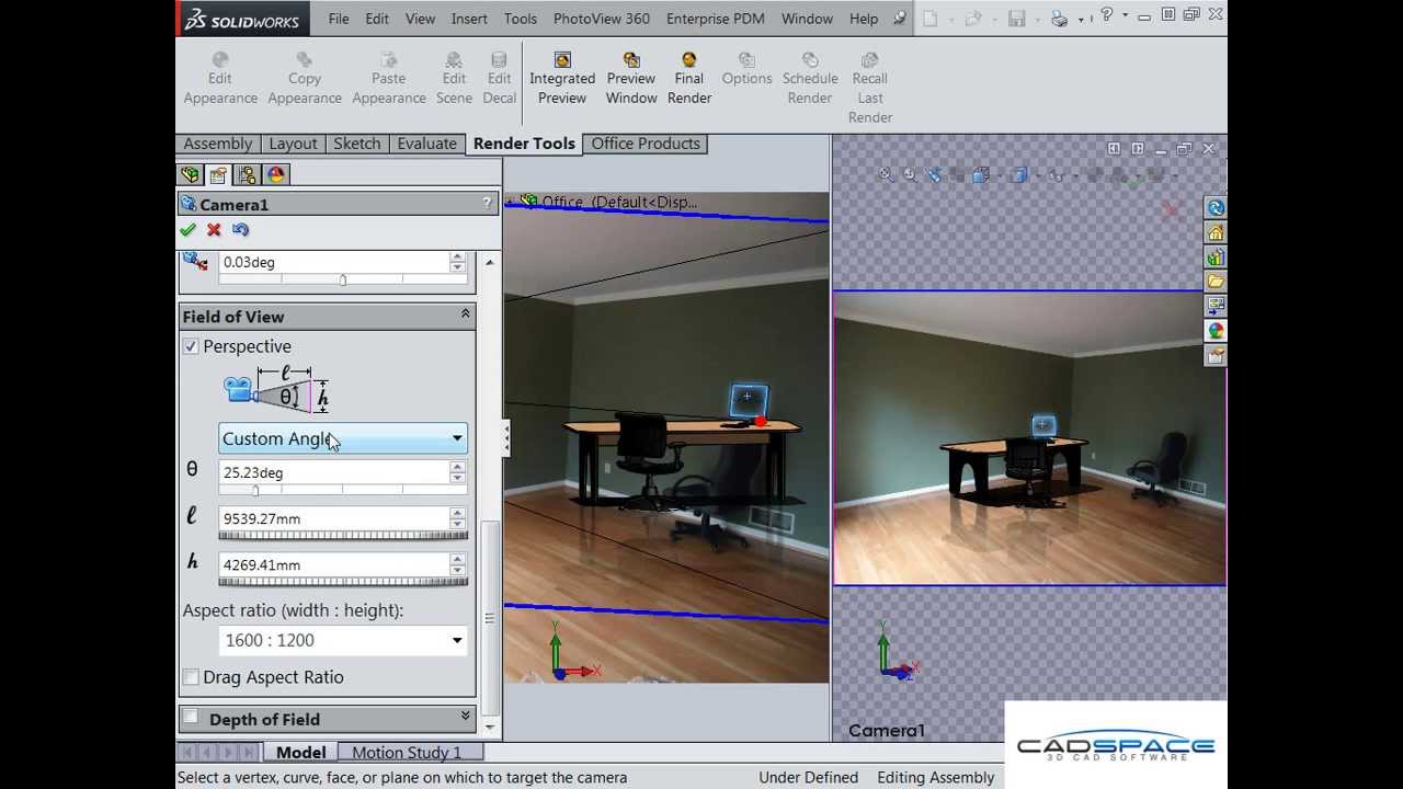 Create render of your product in situ with SolidWorks