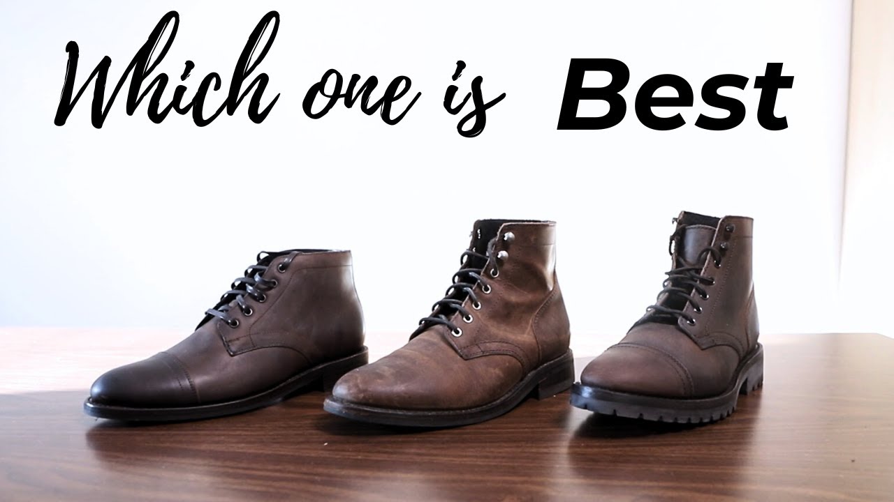 Thursday Boots Triple Tobacco Comparison: Cadet VS President VS Captains @Thursdayboots
