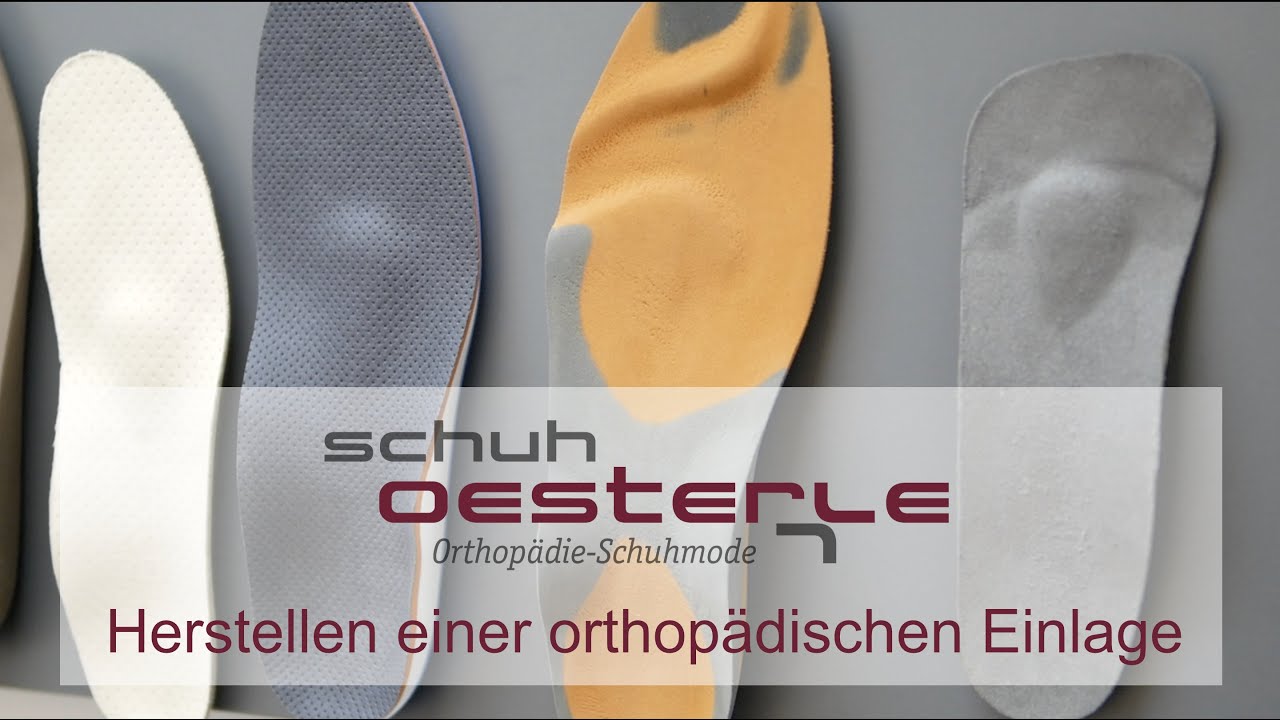 Herstellen einer orthop&auml;dischen Einlage