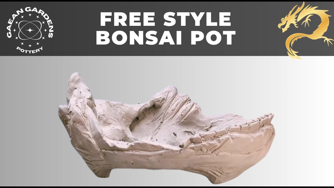 No rules! Unusual way of making a one of a kind bonsai pot
