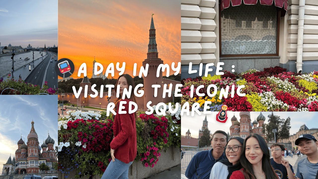 a day in my life | first time on metro & visiting red square