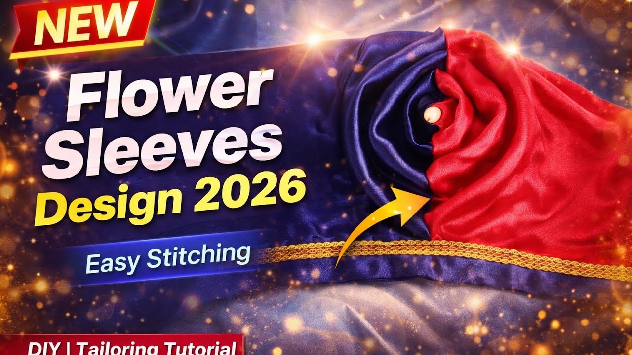 New Flower Sleeves Design 2026 | Easy Stitching | Blouse & new sleeve design #viral #sleevesdesign 