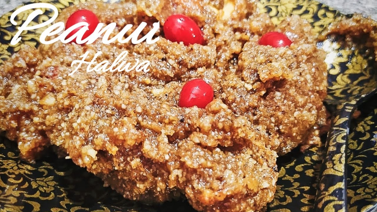 Peanut halwa || mungfali halwa || sweetened peanut