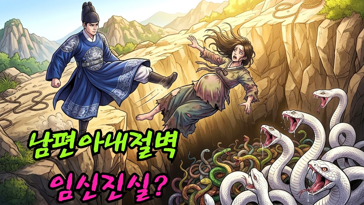 끔찍한 남편이 임신한 아내를 절벽 끝으로 끌고 갔다. 이 사건의 진실은 무엇일까| 민담 | 전설 | 설화 | 옛날이야기