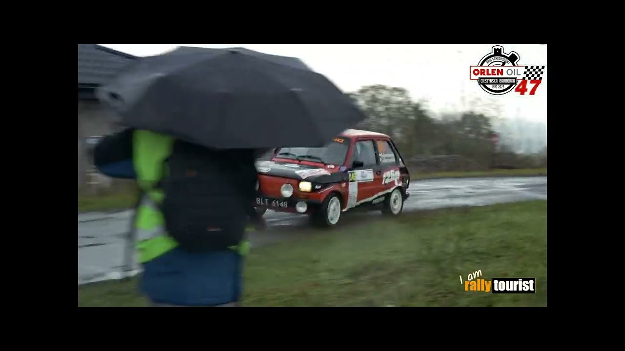 47 Rajd Barbórka Cieszyńska 2023 klip - Fiat 126p - Sz.Grochowski / J.Grochowska
