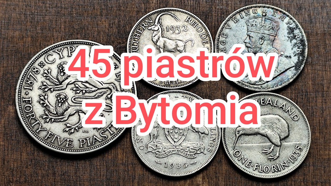 Zakup srebra na giełdzie staroci w Bytomiu - wrażenia z giełdy i prezentacja monety 45 piastr&oacute;w Cypr