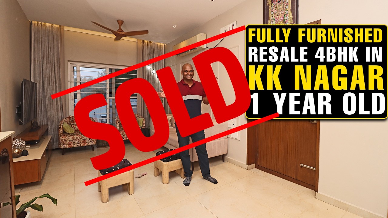 #1616 Fully Furnished Resale 4bhk for in KK nagar | 1 year old