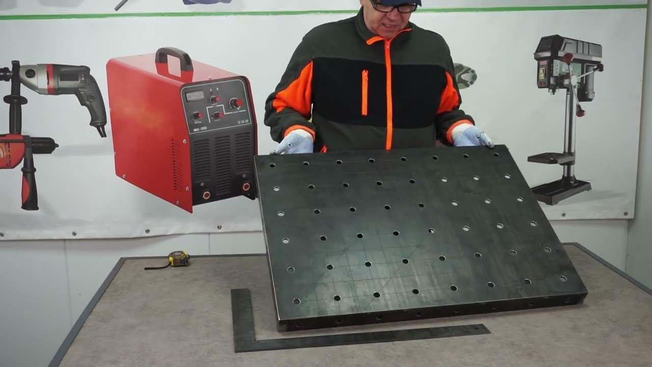 Stół spawalniczy warsztatowy 800x600mm + ścianki boczne z otworami i wzmocnieniami w od spodu