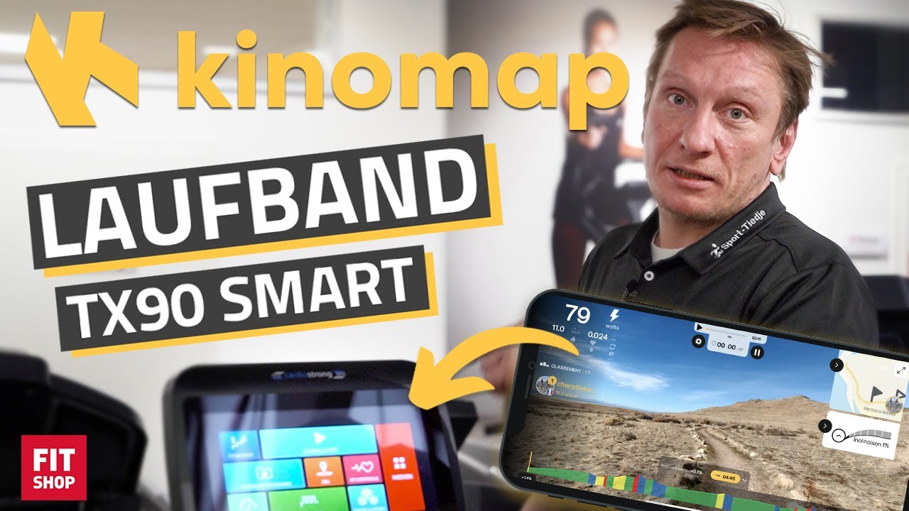 Kinomap auf dem Laufband cardiostrong TX90 Smart | Anleitung für Verbindung | Trainingsapp Laufband