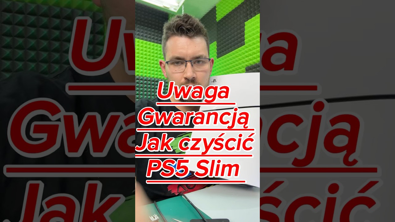 Uwaga Gwarancją Sony Ps5 Slim 🔥 Jak czyścić Slima #sony #ps5 #ps5slim #ps5pro #jak #brud #warranty