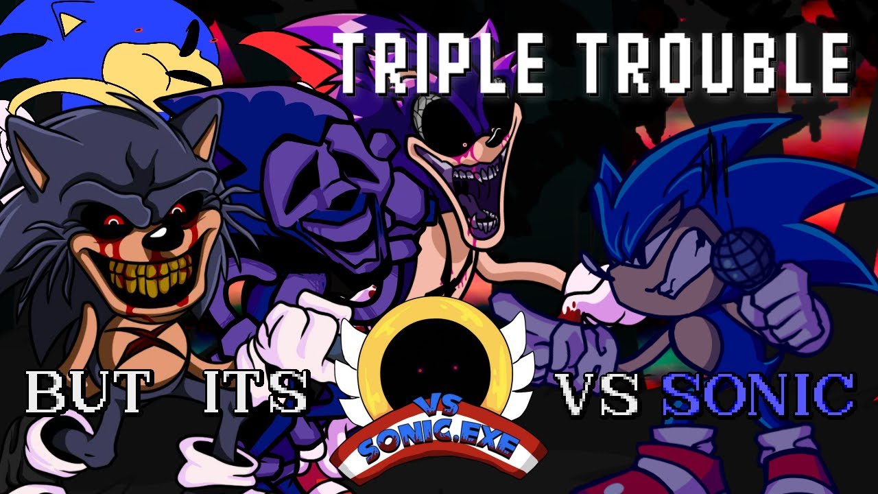 THERE ARE FOUR OF YOU NOW!? (Triple Trouble but it's Sonic.EXE Update 1.5 vs Sonic)