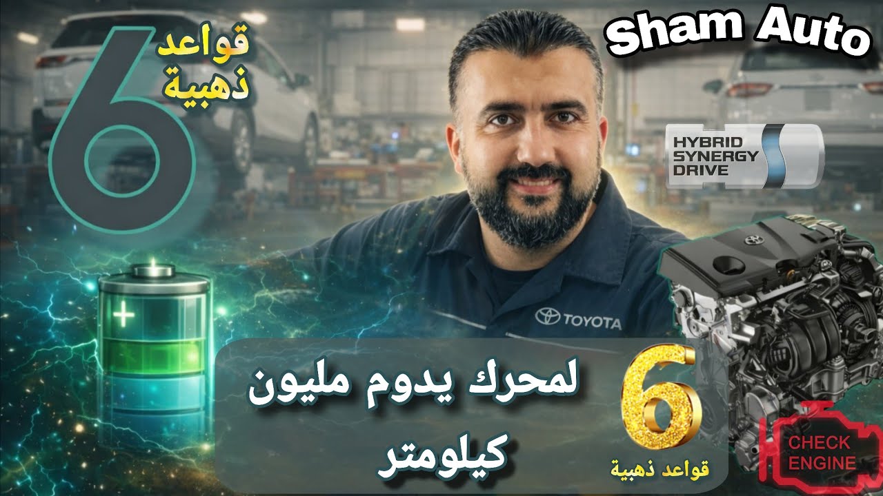 حتى لو سيارتك الهايبرد وارد الصين 🇨🇳 إليك 6 خطوات سهلة لجعل المحرك يتجاوز مليون كيلومتر بسهولة