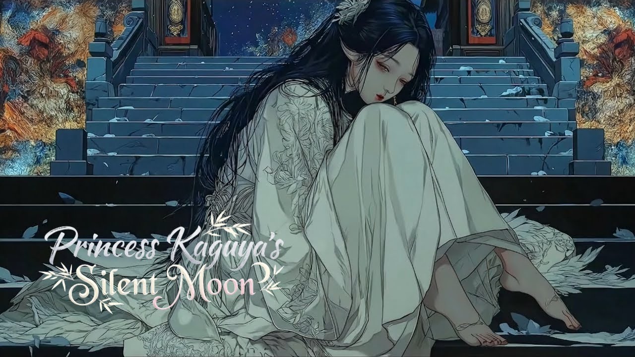【1時間幻想和風音楽/Fantasy Music】「月の姫の孤独 – Princess Kaguya’s Silent Moon」– 霧のように漂う笛とハープが描く、哀愁と静寂の天上世界