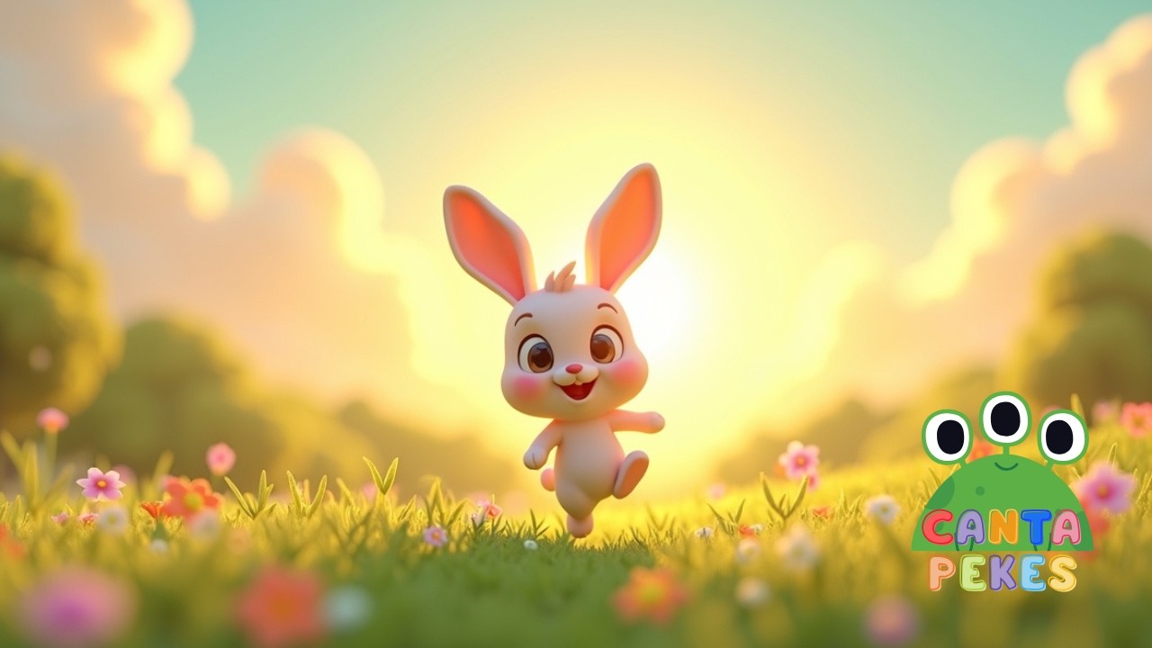 🐰🌈 Coelhinho Saltitante Feliz | Música Infantil para Brincar e Pular 🎶✨