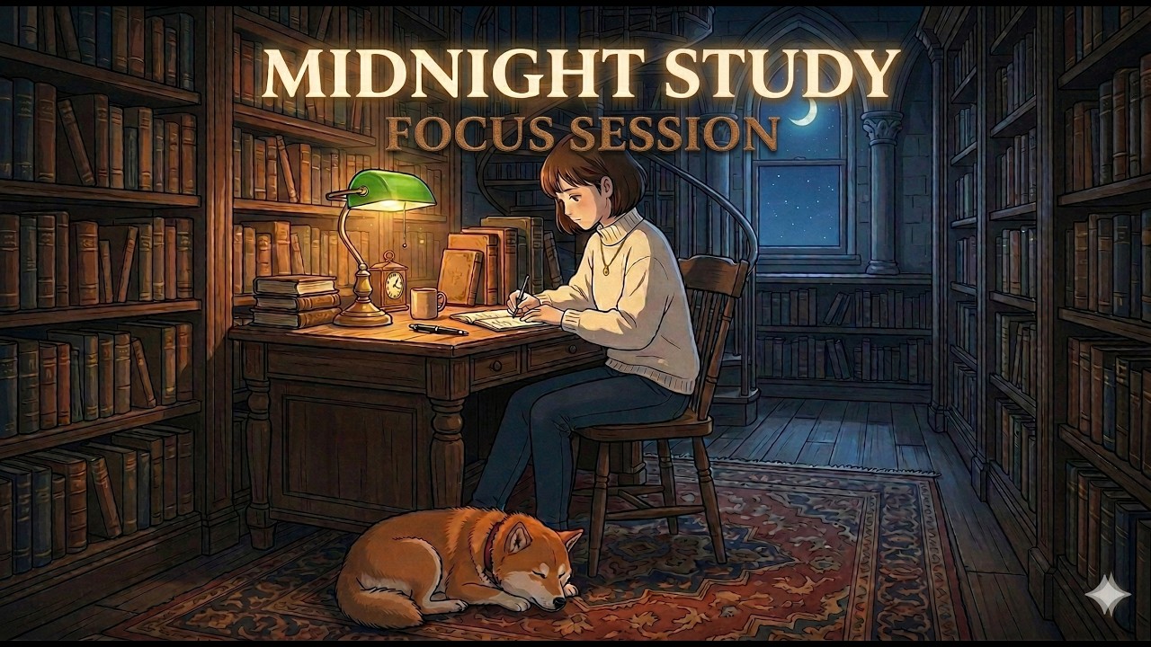 【作業用BGM】深夜のアンティーク図書館で深く集中する。静かなLo-fi HipHop / Chillhop【勉強・読書用】
