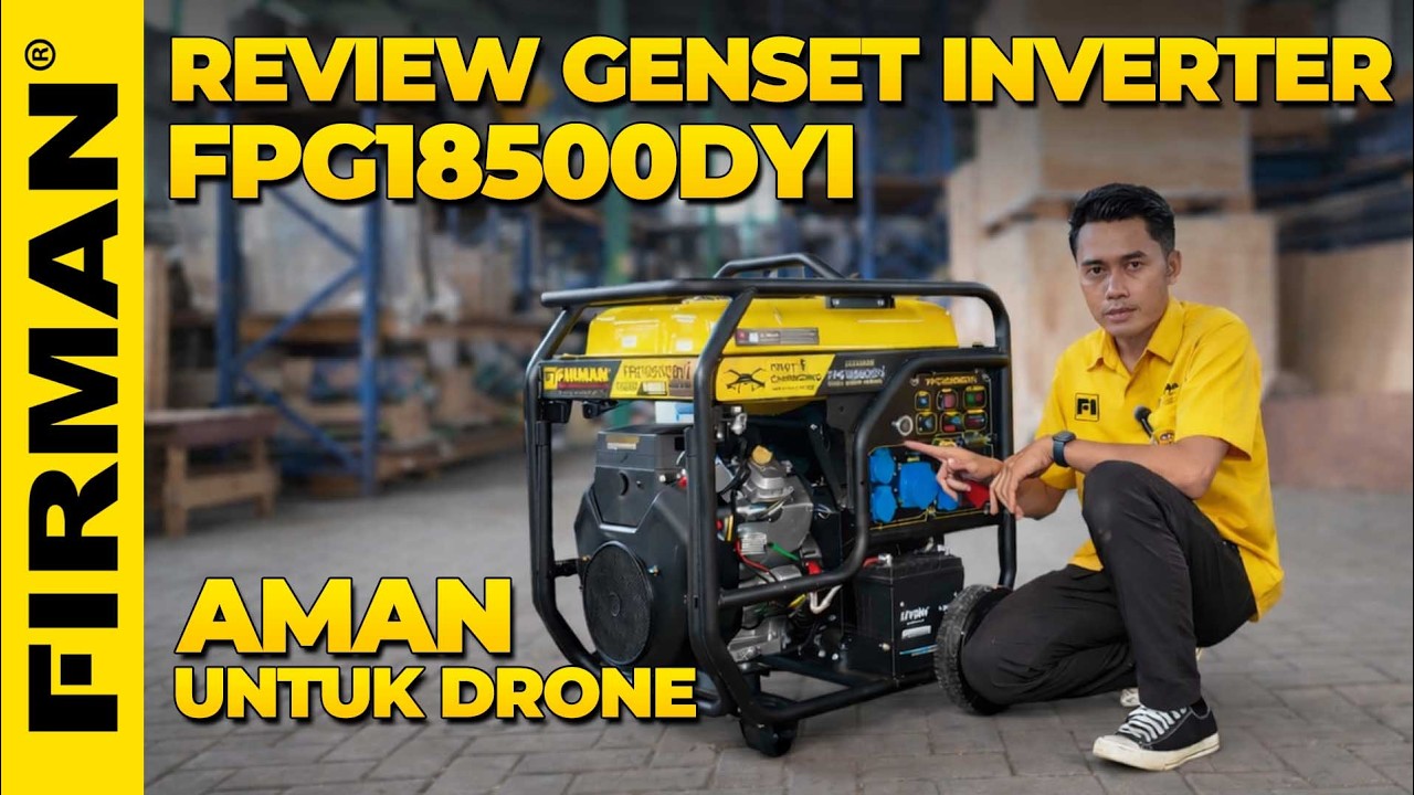 REVIEW GENSET INVERTER FIRMAN FPG18500DY AMAN UNTUK DRONE