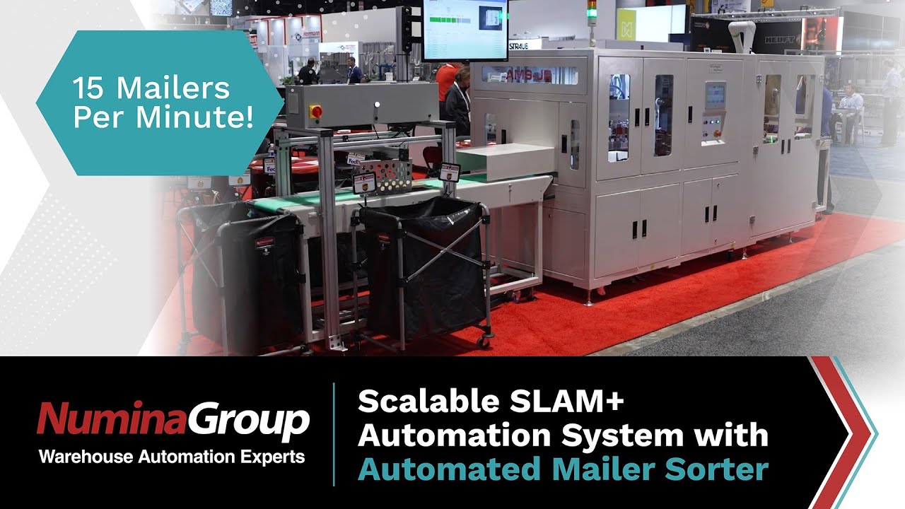 Scalable SLAM+ Warehouse Automation System with Automated Mailer Sorter