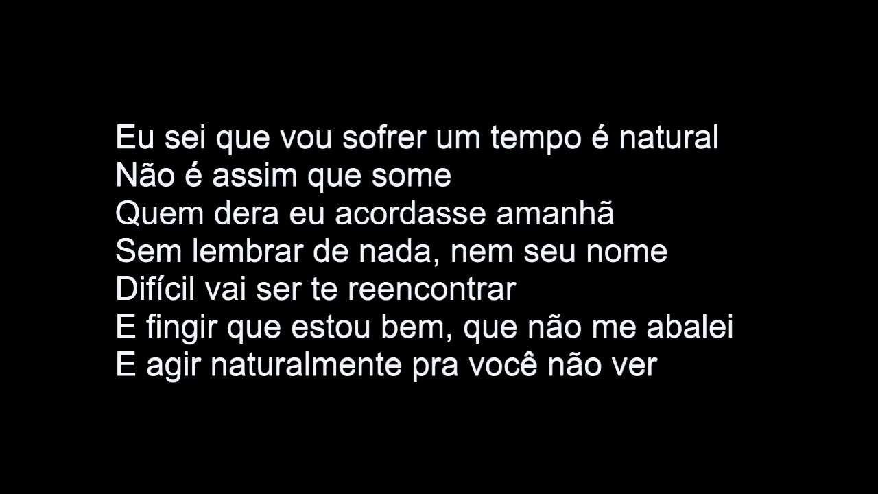 Ferrugem-É natural  Letra