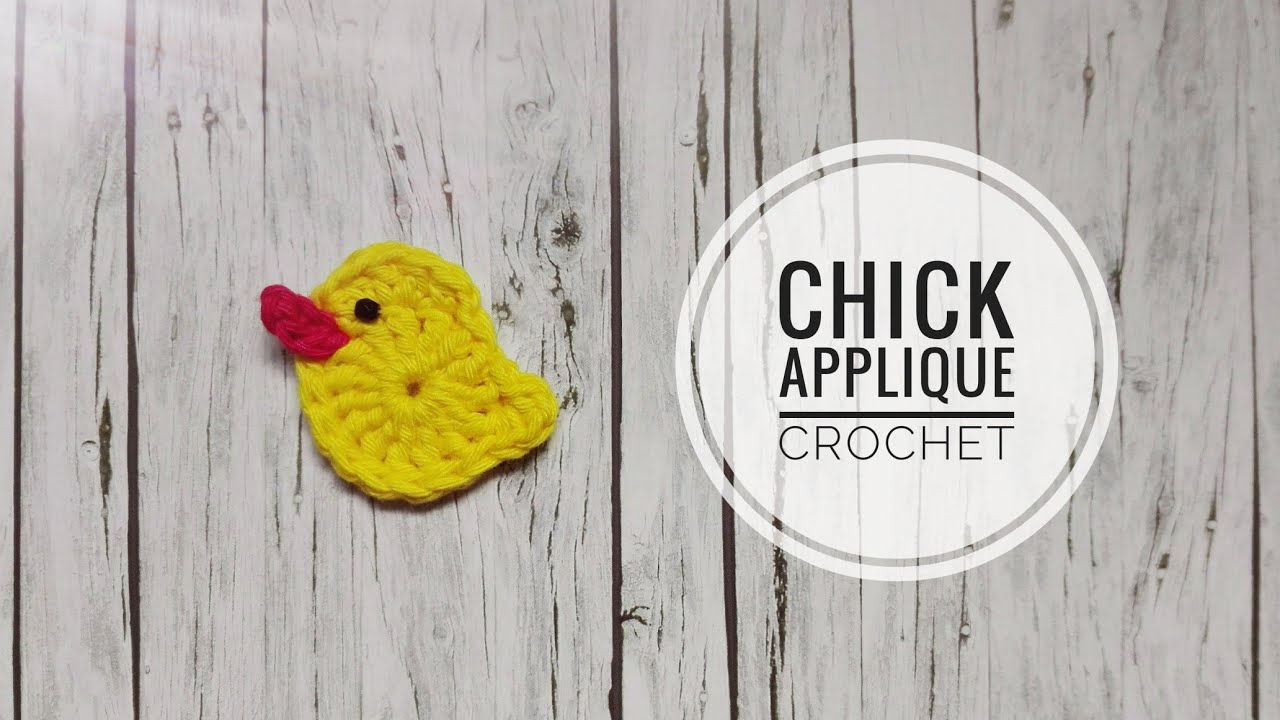 How To Crochet A Chick Applique, Küken Applikation Häkeln