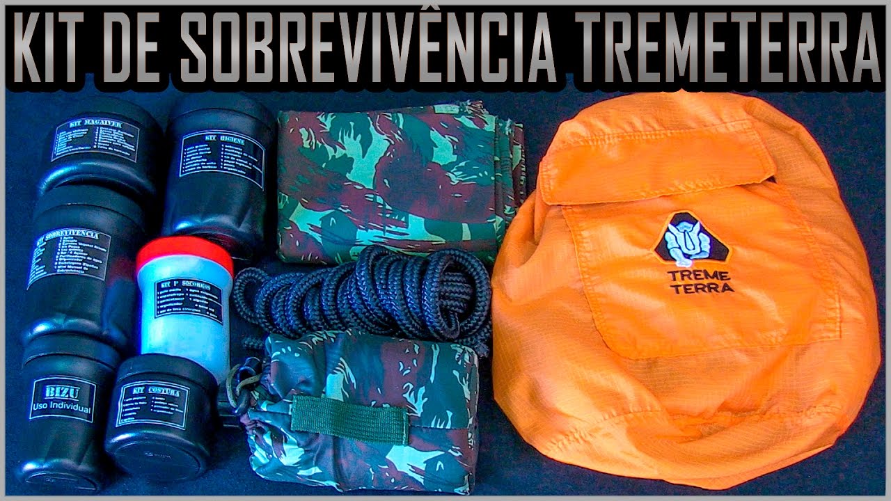 Kit de Sobrevivência com 80 Itens da TremeTerra