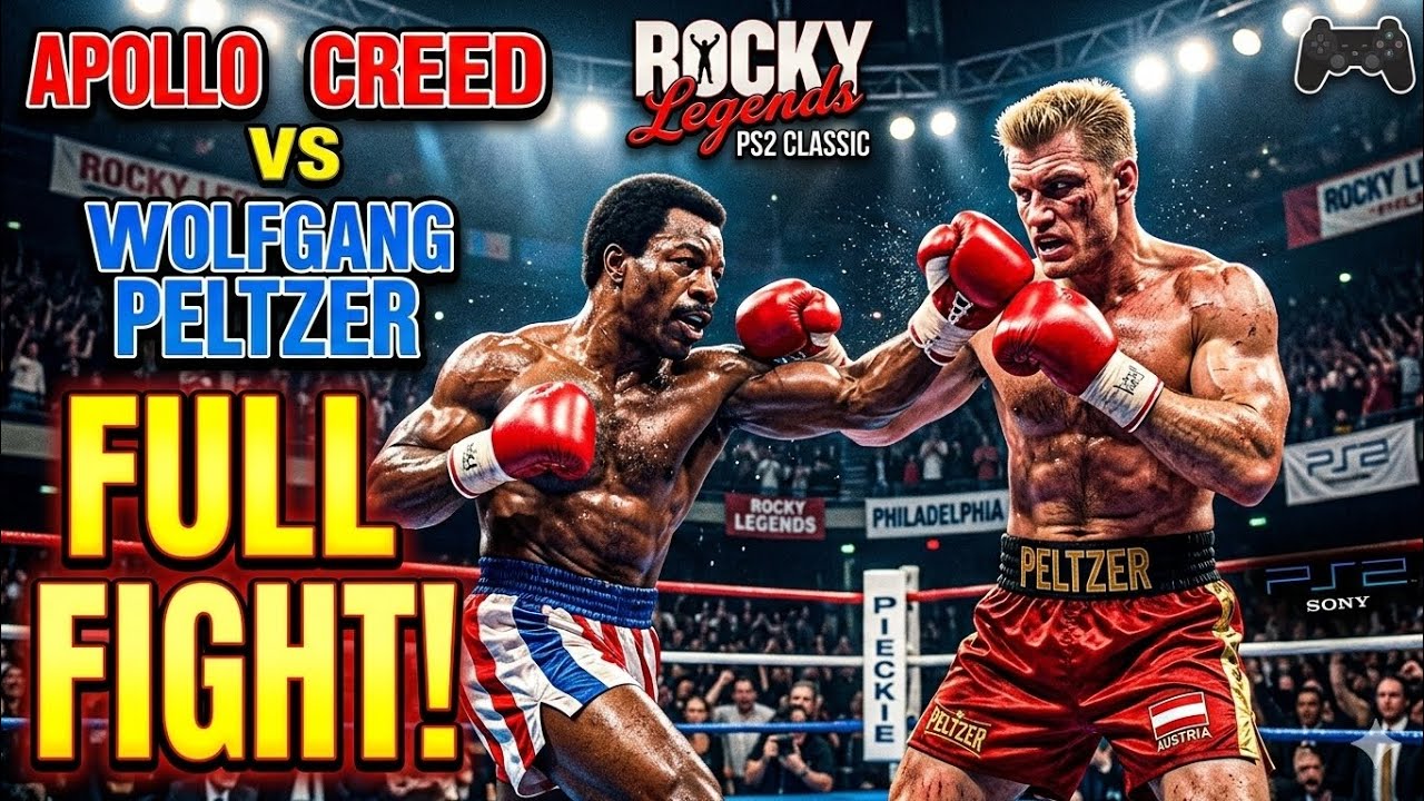 APOLLO CREED VS WOLFGANG PELTZER - FULL FIGHT (ROCKY LEGENDS) PS2