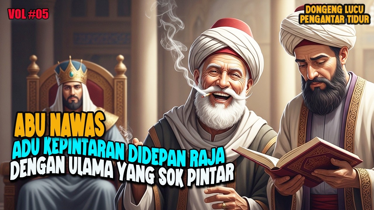 ABU NAWAS ADU KEPINTARAN DIDEPAN RAJA HARUN DENGAN ULAMA YANG SOK PINTAR | DONGENG PENGANTAR TIDUR