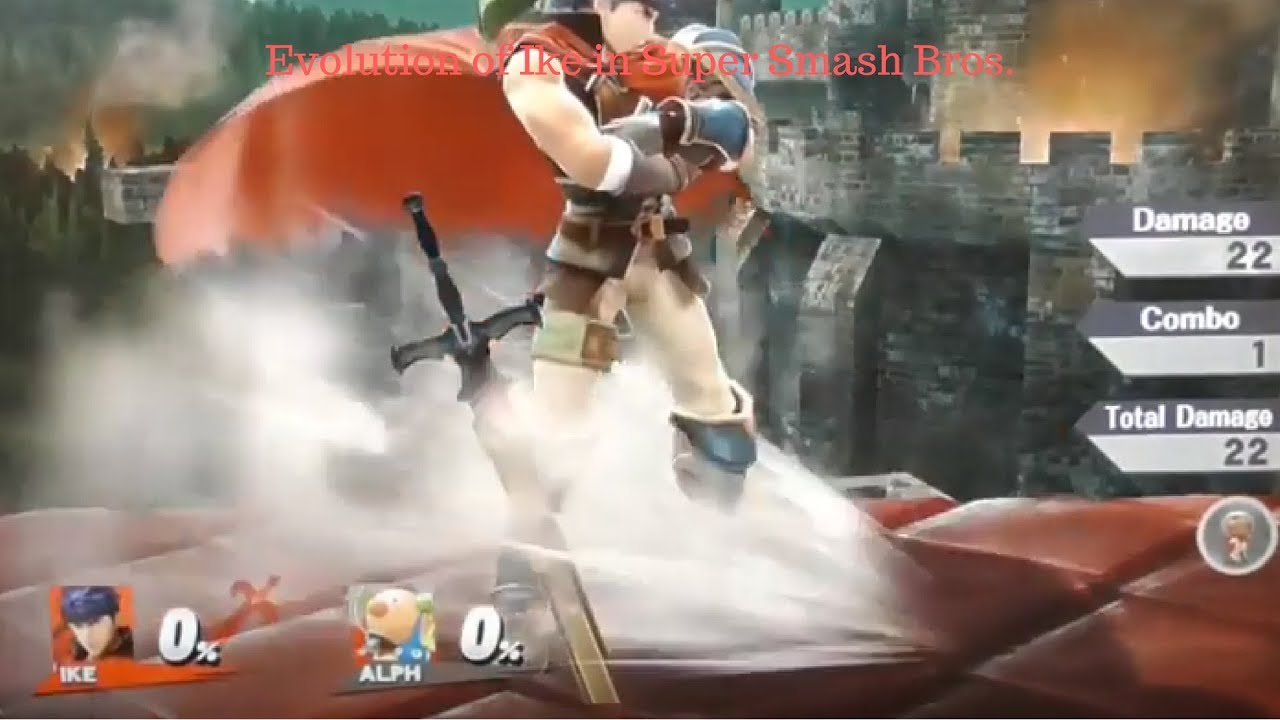 Evolution of Ike in Super Smash Bros (Graphics, Moveset, Sound Clips Animations & More!)