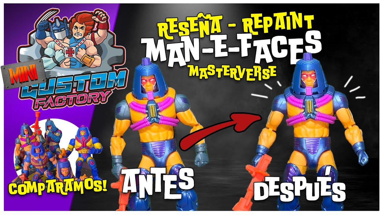 MINI - Repaint Man e Faces, Masterverse, motu, diy, tutorial