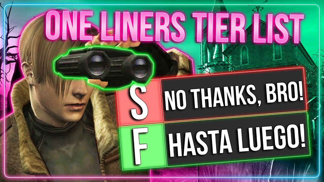 What Is Leon Kennedy's BEST One Liner? | RESIDENT EVIL Tier List