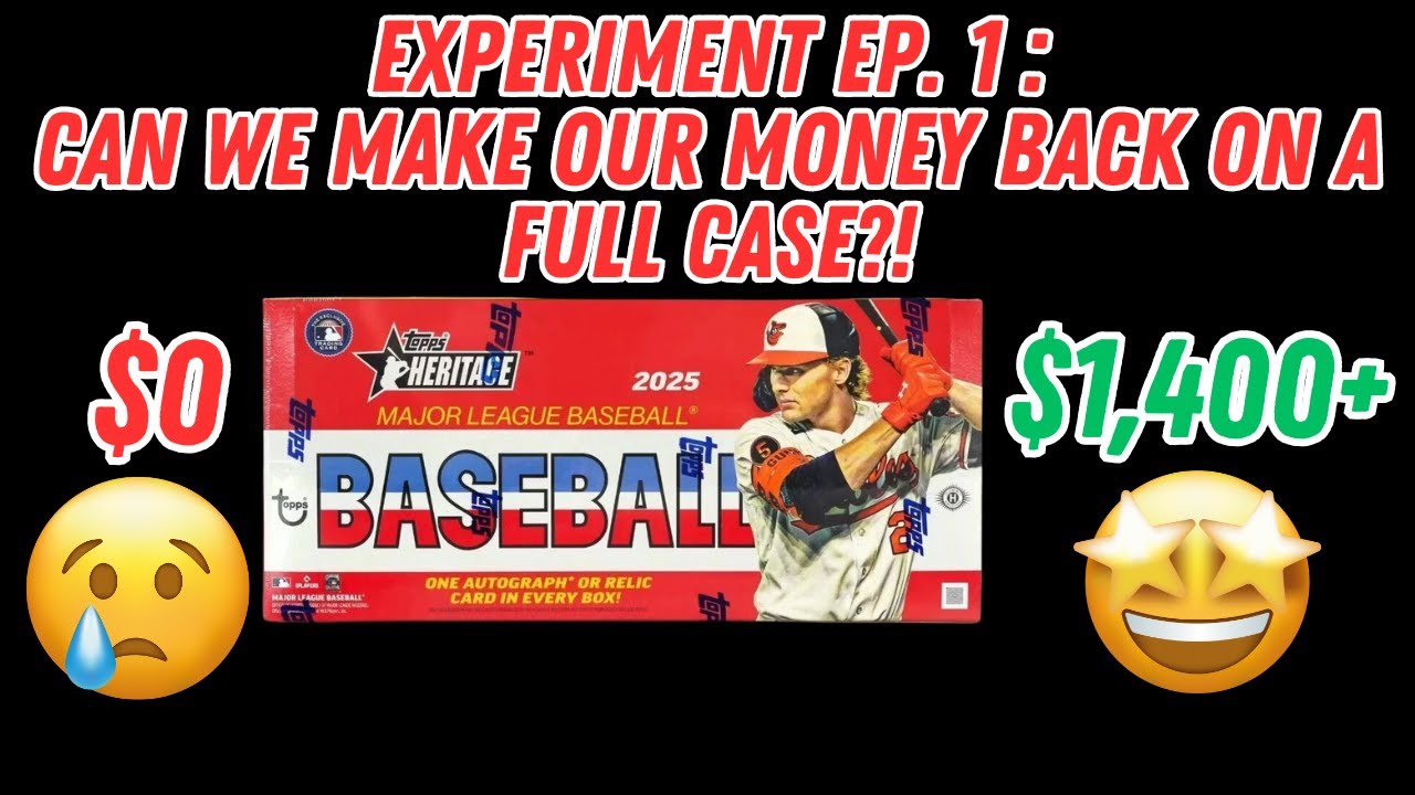 We Ripped a $1,400 Case of 2025 TOPPS HERITAGE. Can We Make Our $$$ Back Selling the Hits?! (Ep. 1)
